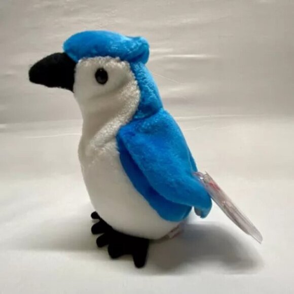Ty Beanie Babies Rocket The Bluejay Bird Retired Plush Rare 1997/98 Tag Errors - Picture 3 of 14